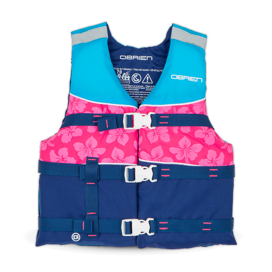 O'BRIEN VEST YOUTH PINK NYL HMZ