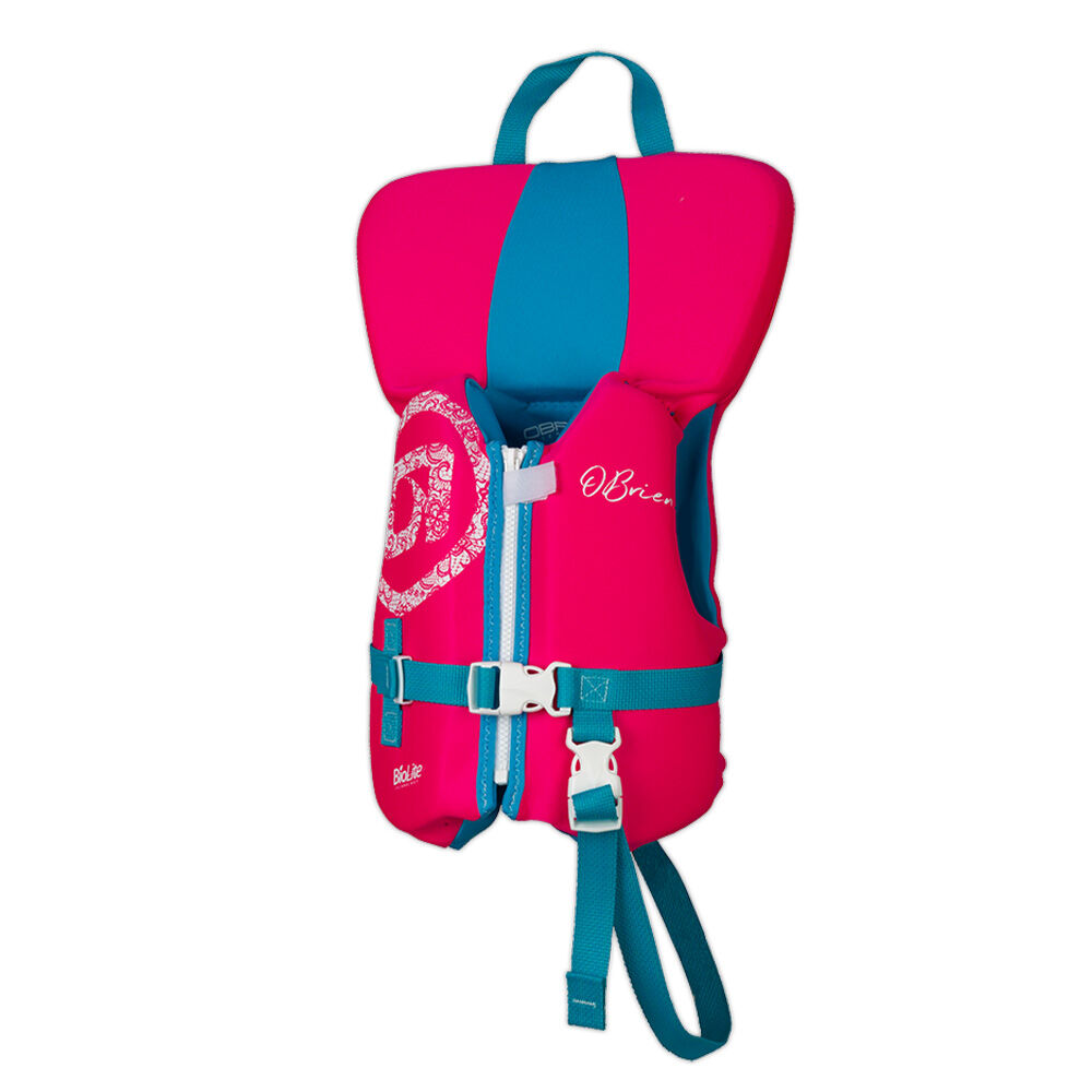 O'BRIEN VEST INFANT PINK/AQUA NEO HMZ