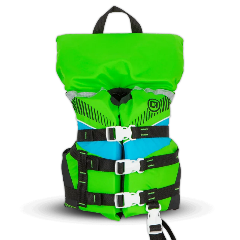 OB/VE VEST CHILD W/COLLAR GREEN NYL