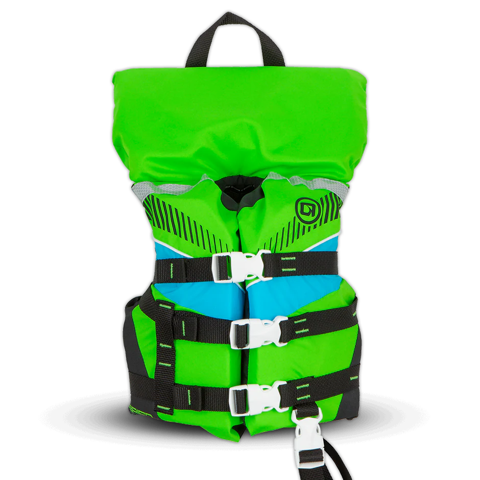 OB/VE VEST CHILD W/COLLAR GREEN NYL