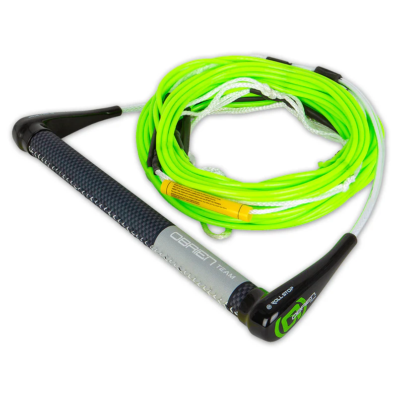 O'BRIEN TEAM HANDLE W/ SILICONE LINE BLK/GRN