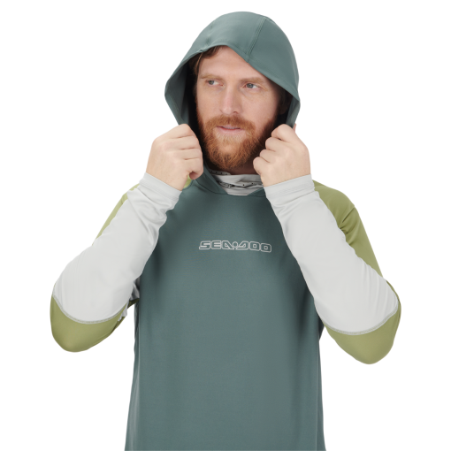 SE/DO M UV PROTECT HOODED SHIRT MG S