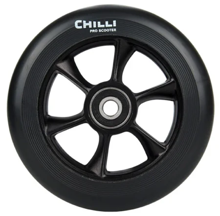 FUN/4U CHILLI WHEEL-TURBO-110MM-BLACK PU/BLACK CORE