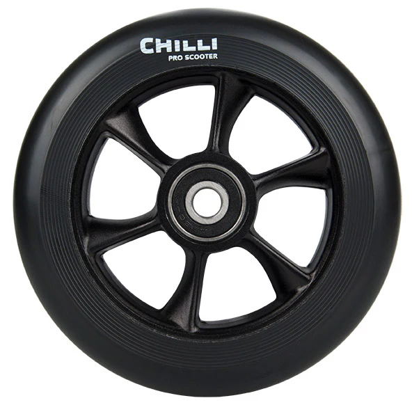 FUN/4U CHILLI WHEEL-TURBO-110MM-BLACK PU/BLACK CORE