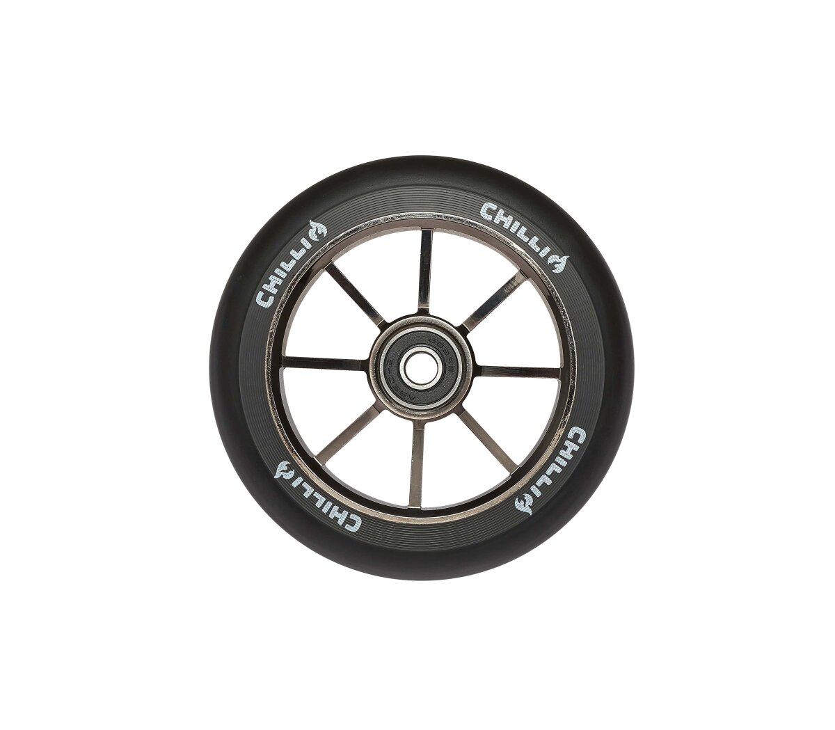 FUN/4U CHILLI WHEEL BASE(S) AND ROCKY SERIES-110MM-BLACK NEOCHROME