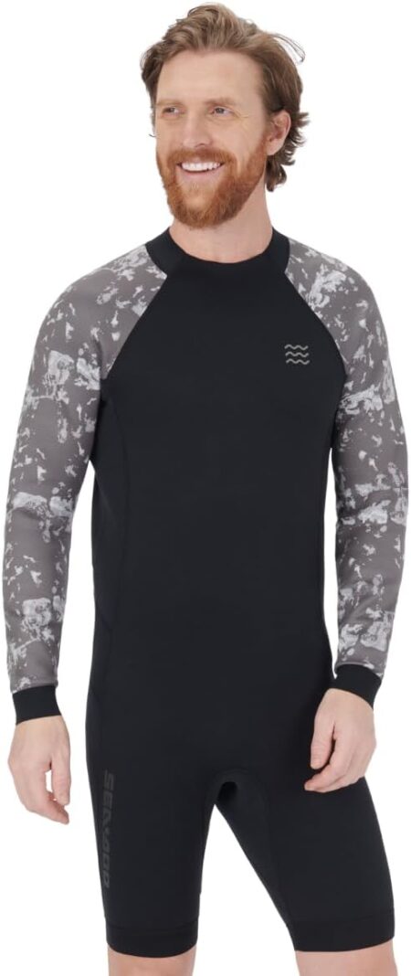SEA-DOO M 2/2 SHORTY WET SUIT LS BK 2XL