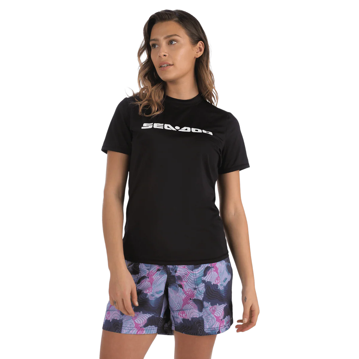 SEA-DOO SHORT SLEEVE RASHGUARD SIGNATURE LAD. L