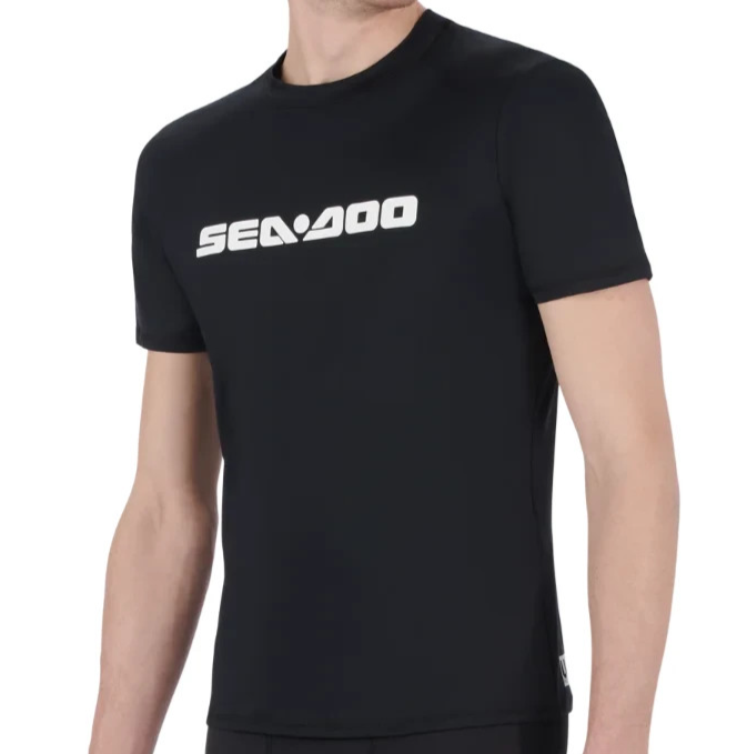 SEA-DOO M SS RASHGUARD SIGN BK L