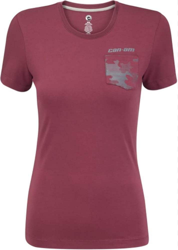 CAN-AM POCKET FULL OF CAMO T-SHIRT LADIES M