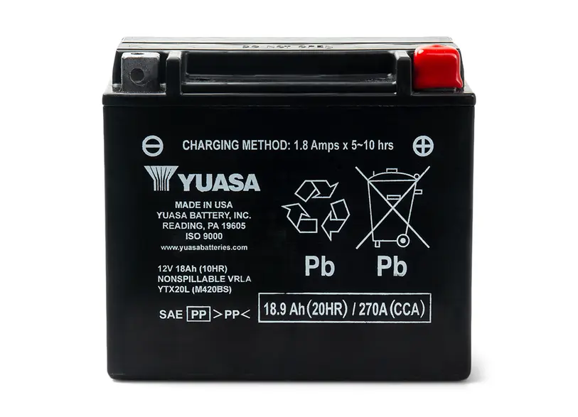 SEA-DOO Yuasa Battery - YTX20L - AGM, Factory Activated - Image 3