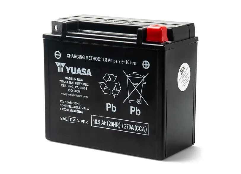 SEA-DOO Yuasa Battery - YTX20L - AGM, Factory Activated