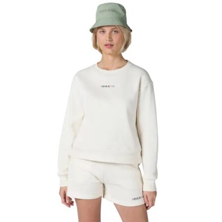 ROSSIGNOL W EMBROIDERY RN SWEAT 80A WHITECAP