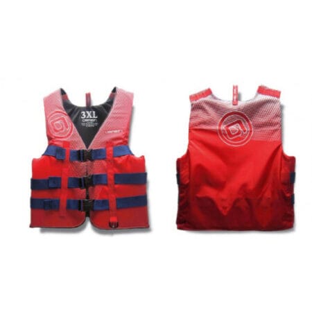 O'BRIEN VEST NYL RENTAL RED E - L
