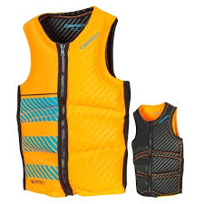 OB/VE VEST, XS TEAM FRONT ZIP BLK/ORG
